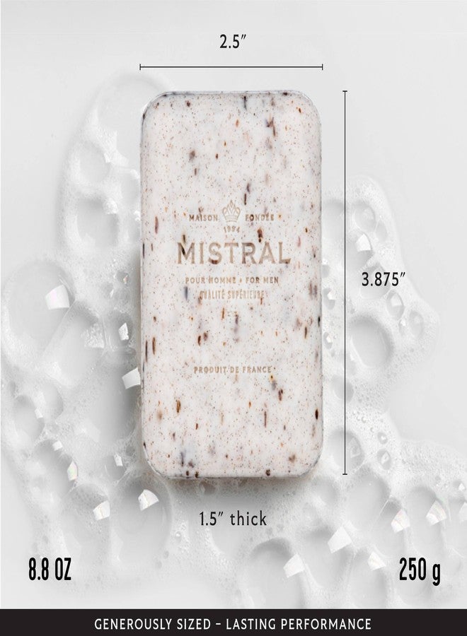 Mistral Mezcal Lime Luxury Bar Soap for Men | Men’s Natural Soap Bar | Paraben, Phthalates Free | Moisturizing & Triple-Milled Natural Soap for Men - Made in France | Large, 8.8 oz - Image 3